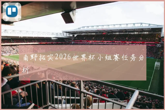 南野拓实2026世界杯小组赛任务分析